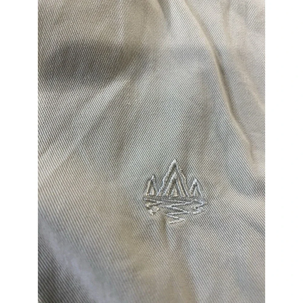 VTG 90s Rainforest Men L Beige Zip Up Jacket Windbreaker Bomber Golf Harrington